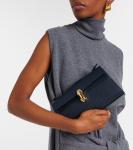 Симметричная кожаная сумка-тоут Savette, темно-синий - фото 2