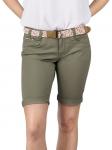 Шорты DENIMFY Short DFPia regular/straight, оливковый - фото