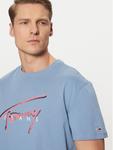 Футболка обычного кроя Signature DM0DM21109 Tommy Jeans, синий - фото 4