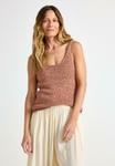Топ TANK Lindex, цвет Dark Beige - фото