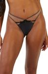 Черные сетчатые стринги Ramona Playful Promises, черный - фото