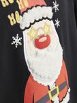 Свитер JACK & JONES Sweatshirt JJXmas Jolly, черный - фото 4