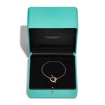 Браслет Tiffany & Co. Elsa Peretti Open Heart, золото/фиолетовый шелк - фото 5