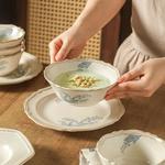 Набор посуды Kawasimaya, кремовый/синий/бежевый, 4 тарелки 21,5 см - фото 5