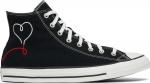 Кроссовки Converse Chuck Taylor All Star High Made with Love - Black, черный - фото