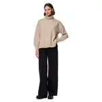 Свитер Pieces Malou high neck, бежевый - фото 5