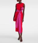 Платье миди с бантом Carolina Herrera, Berry - фото 2