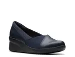 Слипоны Suttyn Walk Wedge Slip-On Clarks, темно-синий - фото