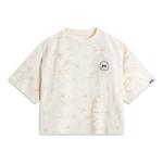 Футболка большого размера с рисунком панды Li-Ning, бежевый - фото