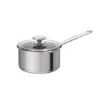 Ковш с крышкой Ikea Hemkomst, 18 см, 2 л, серебристый - фото