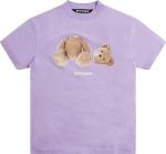 Футболка Palm Angels Bear Classic Tee 'Lilac/Brown', фиолетовый - фото