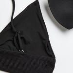 Лиф H&M Padded Bikini Top, черный - фото 7