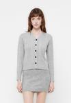 Кардиган pure cashmere CLASSIC CABLE CARDIGAN, Light Grey - фото