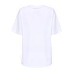 Футболка с принтом логотипа MARDI MERCREDI, отбеленная (красно-оранжевая маргаритка) - фото 2