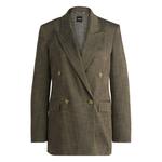 Двубортный пиджак прямого кроя BOSS, цвет patterned - фото