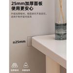 Стол 120х40 см с тумбой и полками, белый, минималистичный, для дома и офиса - фото 4