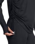 Лонгслив Under Armour Motion Long Sleeve Longline Crew, цвет Black/White - фото 3