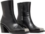 Ботинки Alexander McQueen Wmns Punk Boot Black Silver, черный - фото 8