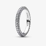 Кольцо Pandora Timeless Pave Single-Row, серебро - фото