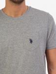 Футболка с карманом U.S. Polo Assn., серый - фото 5