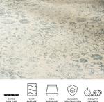 Ковер SAFAVIEH, 61 x 92 см, Adirondack Collection, Ivory & Slate, Oriental Distressed дизайн, не линяет и прост в уходе, идеален для помещений с высокой проходимостью в гостиной, столовой, спальне (ADR109S) - фото 4