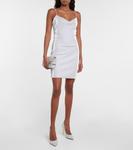 Металлическое мини-платье Balmain, Argenté - фото 2