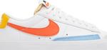 Кроссовки Nike Wmns Blazer Low '77 'White Orange', белый - фото 3