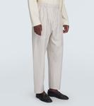 Шелковые прямые брюки Lemaire, бежевый - фото 3