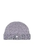 Шапка бини в рубчик Ader Error, фиолетовый - фото