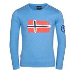 Лонгслив Trollkids Oslo, синий - фото