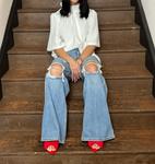 Топ с колокольчиками в цвете офф-уайт Umgee, кремовый - фото