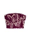Блуза Marks & Spencer SHIRRED BANDEAU, Purple Mix/Mottled Purple - фото 7