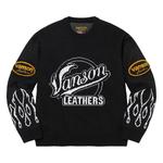 Свитер Supreme x Vanson Leathers Sweater, Black - фото