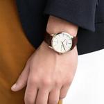 CITIZEN Часы Automatic Mechanical Movement Genuine Leather Strap Watch Men's Watch White Dial, White Dial - фото 5