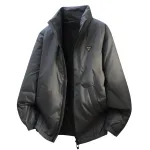 Пуховик Unisex Stand Collar Thickened Down Jacket Jeep, серый - фото 11