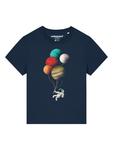 Футболка Balloon Spaceman темно-синего цвета wat? Apparel - фото 2