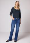 STREET ONE Лонгслив в темно-синем цвете - фото 4