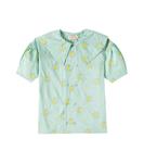 Вышитое хлопковое платье Midnight Sun Tinycottons, Washed Emerald - фото