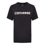 Футболка men's pure cotton alphabet short sleeve black Converse, черный - фото