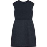 Джерси платье с текстурой THEORY, темно-серый - фото