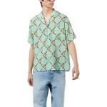 Рубашка мужская бирюзовая Gucci, бирюзовый - фото 2