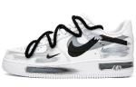 Кроссовки Nike Air Force 1 Skateboard Shoes Women's Low-Top White Black Gray - фото