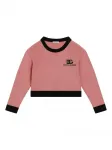 Свитер с логотипом Dolce & Gabbana Kids, розовый - фото