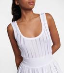 Мини-платье с кринолином ALAÏA, белый - фото 4