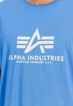 Футболка Alpha Industries Print T-shirt, Mediteranian Blue/Blue - фото 4