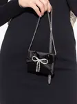 Клатч с цепочкой и бантом Jimmy Choo, черный - фото 5