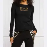 Блузка стандартного кроя Ea7, черный - фото