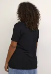 Kcjena ashape basic tshirt Kaffe Curve, Black Deep - фото 3