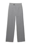 Брюки PULL&BEAR STRAIGHT-LEG DARTED -SMART, Grey - фото 6