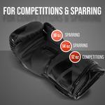 APOLLO Боксерские перчатки Champion Punch — матово-черные — 14 унций - фото 2